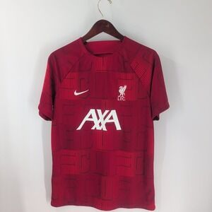 Liverpool F.C. 2023/24 Nike‎ Dri Fit Mens Red Pre-Match Football T-Shirt Size L